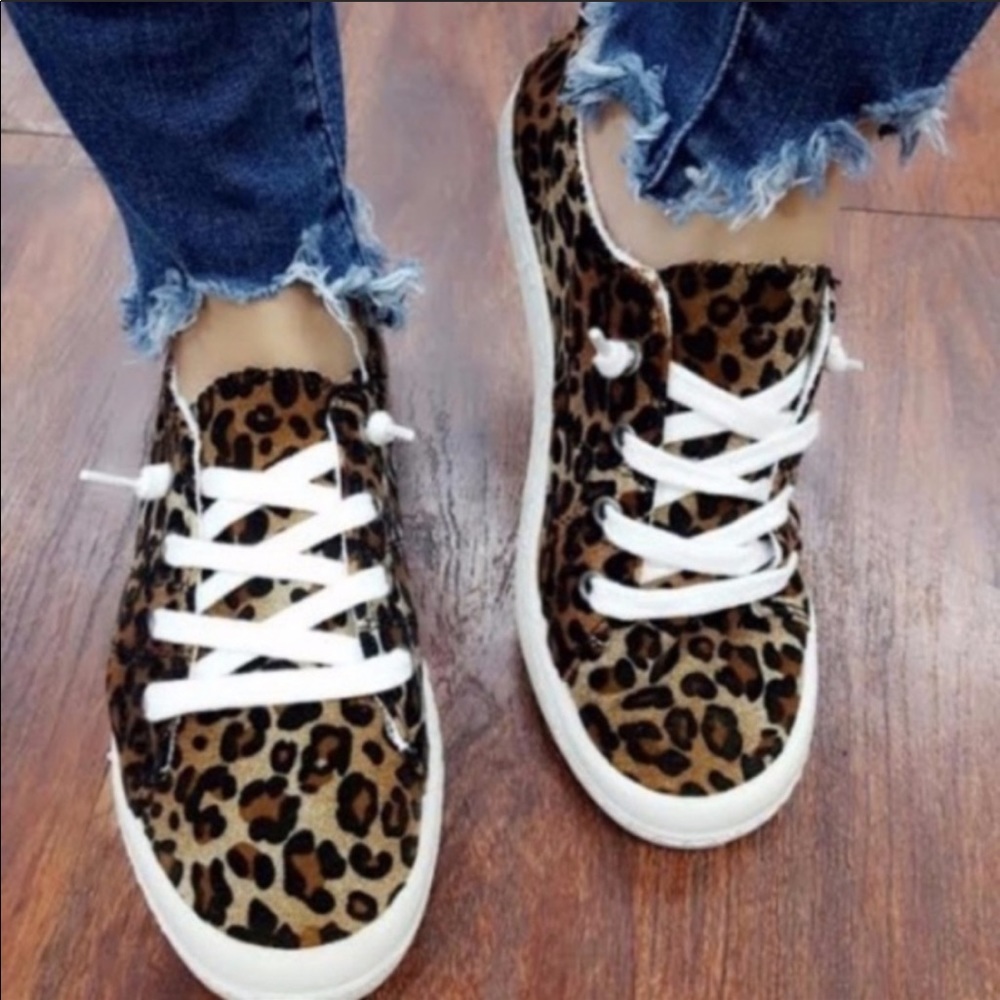 Leopard print sneakers